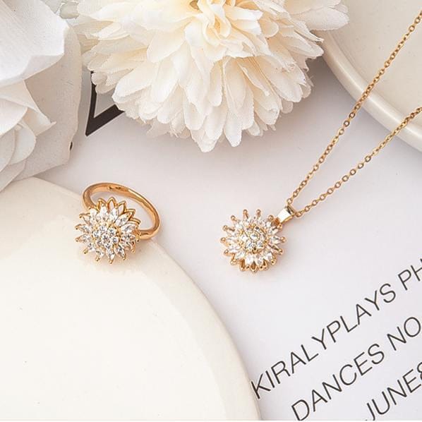 🌻 Pack de Joyería "Girasol Brillante – Elegancia con Significado