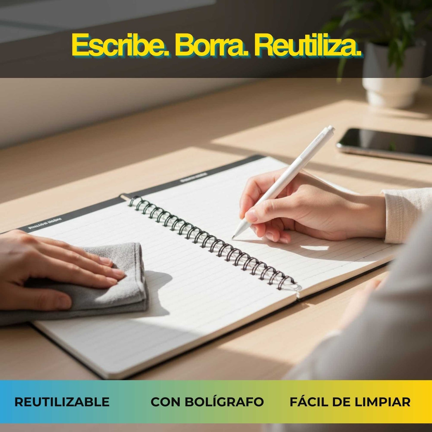 El Cuaderno que Nunca se Acaba – Reutilizable y Eco-Friendly
