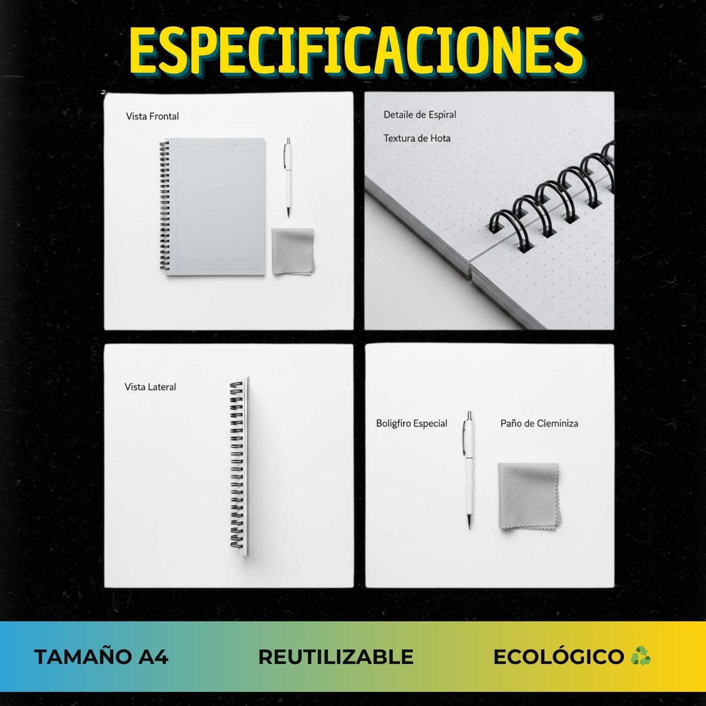 El Cuaderno que Nunca se Acaba – Reutilizable y Eco-Friendly