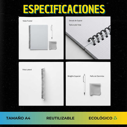 El Cuaderno que Nunca se Acaba – Reutilizable y Eco-Friendly